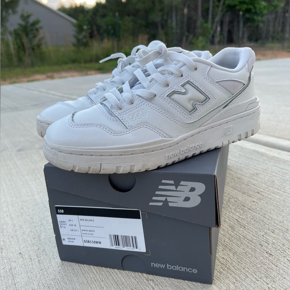 New Balance 550 Boys’ Grade School White